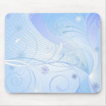 hiver bleu tapis de souris