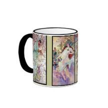 Hiver d'automne d'été de ressort tasse à café