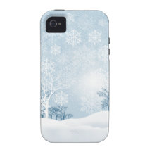 Hiver de Milou - concepteur de bleu glacier Coque iPhone 4