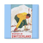 Hiver en Suisse magnets