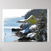 Hiver sur la côte du Maine Posters