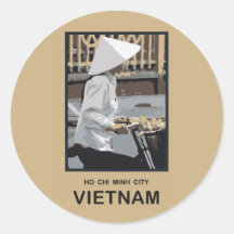 Ho Chi Minh Ville Vietnam Autocollant Rond