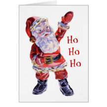 Ho Ho Ho carte de Père Noël