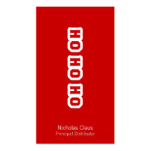 HO HO HO CARTE DE VISITE