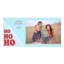 Ho-Ho-Ho Noël Photocard Cartes De Vœux Avec Photo