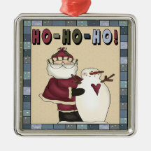 Ho Ho Ho ornement de Noël du père noël