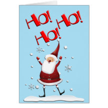 Ho Ho Ho Père Noël Carte De Vœux