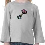 Hochet rose de bébé t-shirt