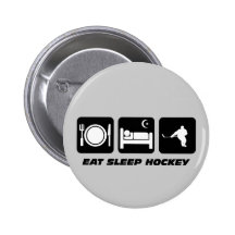 Hockey drôle badges avec agrafe