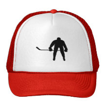 Hockey rouge casquettes