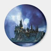 Hogwarts par clair de lune magnets pour réfrigérateur