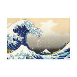 Hokusai la grande enveloppe de toile de vague toile tendue