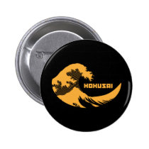 Hokusai - la grande vague badges publicitaires
