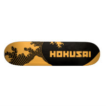 Hokusai - la grande vague planche à roulette