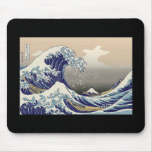 Hokusai la grande vague tapis de souris