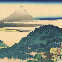 Hokusai : Les pins circulaires d'Aoyama Photo Sculpture