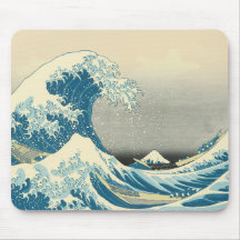 Hokusai - sous la vague outre de Kanagawa Tapis De Souris