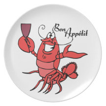 Homard d'Appetit de fève Assiettes Pour Soirée