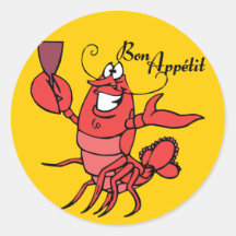 Homard d'Appetit de fève Autocollants
