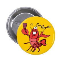 Homard d'Appetit de fève Pin's Avec Agrafe