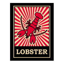 Homard d'art de bruit carte postale
