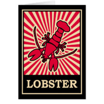 Homard d'art de bruit cartes
