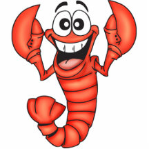Homard de sourire drôle découpages en acrylique