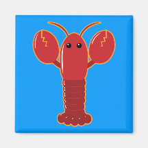 Homard mignon aimants pour réfrigérateur