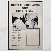 Hommage à la semaine des Nations Unies Prospectus Avec Motif