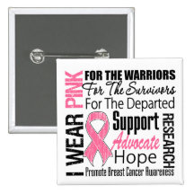 HOMMAGE rose de ruban d'usage du cancer du sein I Badge