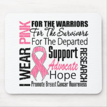 HOMMAGE rose de ruban d'usage du cancer du sein I Tapis De Souris