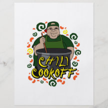 Homme dans le graphique de Chili Cookoff de vert d Prospectus