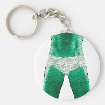 Homme dans les sous-vêtements porte-clefs