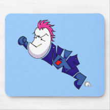 Homme d'aubergine tapis de souris