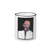 Homme de fonte tasse à café
