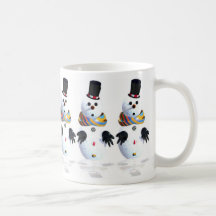 Homme de neige tasse