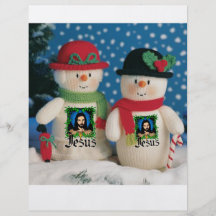 homme de neige tract customisé