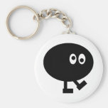 Homme de pois noir porte-clé