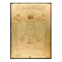 Homme de Vitruvian Carte Postale