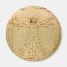 Homme de Vitruvian par Leonardo da Vinci Aimant