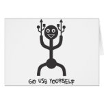 Homme d'USB Carte De Vœux