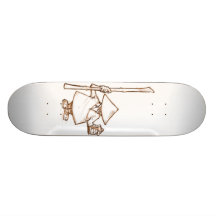 Homme en bambou skateboards customisés