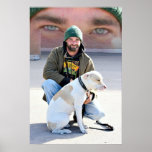 Homme et chien sans abri posters