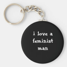 Homme féministe porte-clefs
