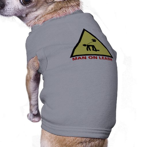 Homme sur la laisse manteaux pour chien