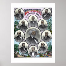 Hommes colorés distingués poster