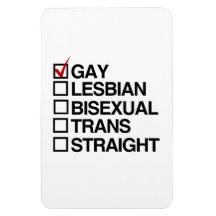 HOMOSEXUEL DE RÉPONSE MAGNET EN VINYLE