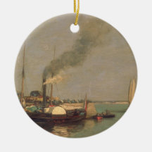 Honfleur. La Jetee, 1854-57 (huile sur le panneau) Décoration Pour Sapin De Noël