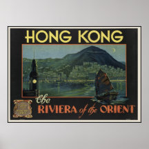Hong Kong la Riviera de l'orient Affiches