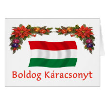 Hongrois Boldog Karacsonyt Cartes De Vœux